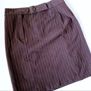 🌺Apostrophe brown striped skirt size 12